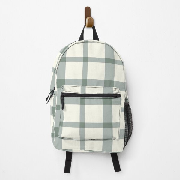 Item preview, Ash gray & ivory plaid pattern designed and sold by Mint + Midnight.