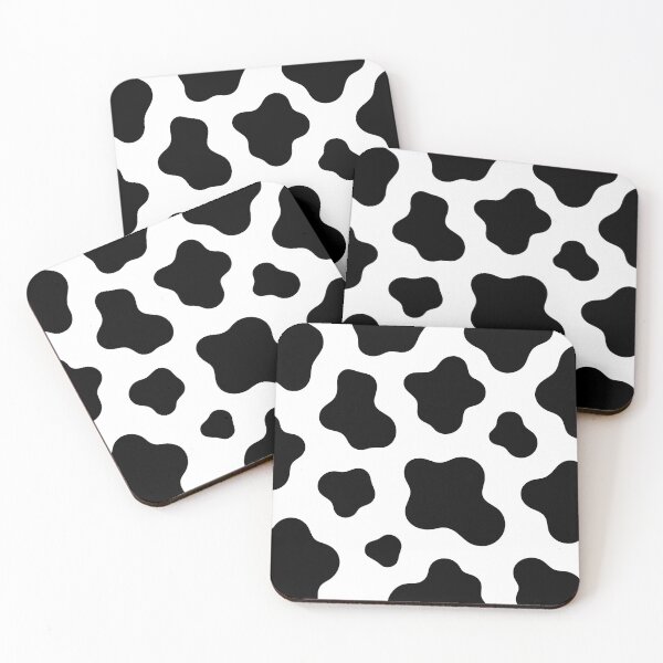 Item preview, Minimal Cow Print Pattern Black and White Retro Design designed and sold by Tattee.