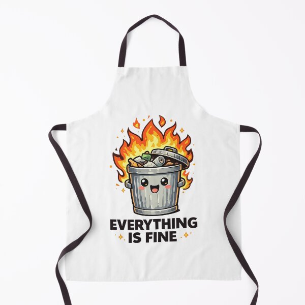 Item preview, Everything is Fine Dumpster Fire Relatable Meme designed and sold by LumePrint.
