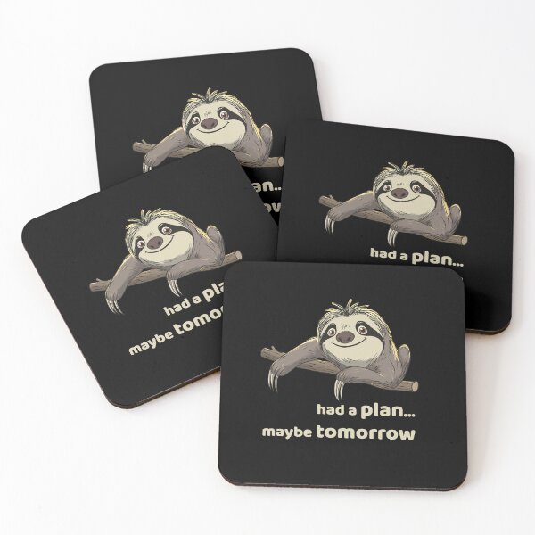 Item preview, Lazy Sloth “Had a Plan… Maybe Tomorrow” Procrastination Funny Gift designed and sold by FMproject.