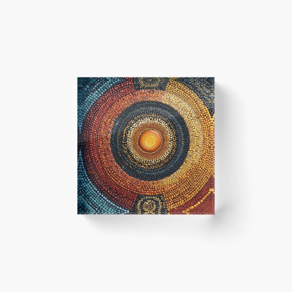 Item preview, Solar Core Mosaic Pattern designed and sold by BasajaunStudio.