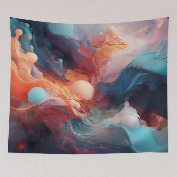 Item preview, Abstract Art - Fluid Art Boiling Energy designed and sold by Becky-Poppins.