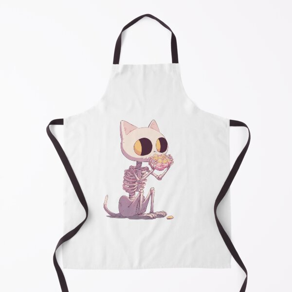Item preview, Cute Cat Skeleton Eating Snacks Spooky Kawaii Halloween Cat Skull Funny Gothic Cat Gift designed and sold by CozyPawCo.
