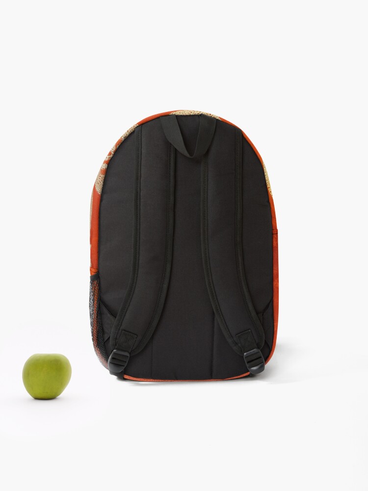 Thumbnail 2 of 3, Backpack, Terracotta Ritual Circles designed and sold by BasajaunStudio.