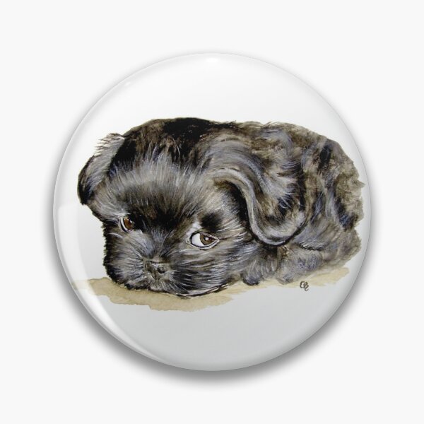 Item preview, Black Shih Tzu Puppy designed and sold by PaintedbyCarol.