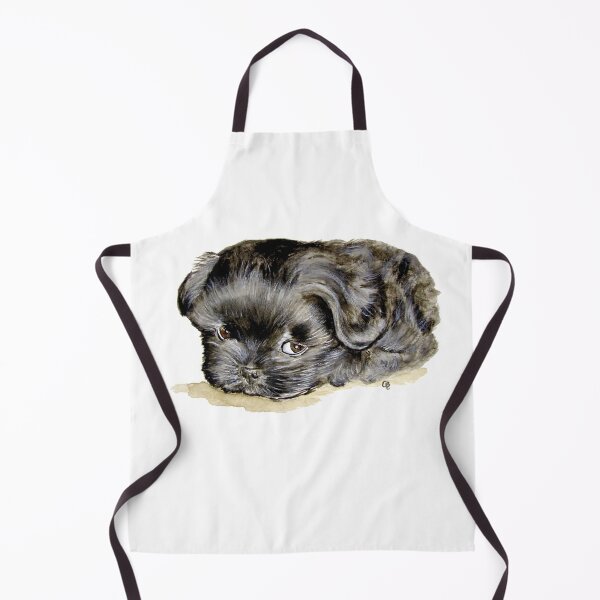 Artikelvorschau, Schwarzer Shih Tzu Welpe entworfen und verkauft von PaintedbyCarol.