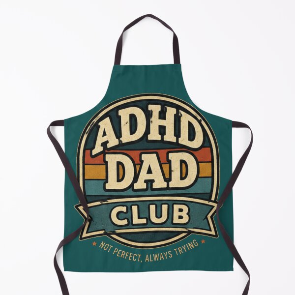 Item preview, ADHD Dad Club Not Perfect Always Trying Retro Vintage Father's Day Gift designed and sold by CollectionsJEm.