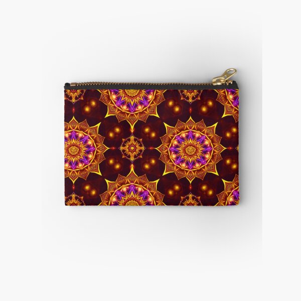Item preview, Orange Yellow Kaleidoscope Mandala Dark Background Meditation Spiritual Art designed and sold by Good Vibes .
