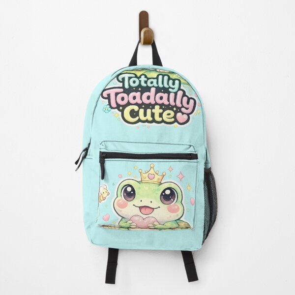 Item preview, Pastel Cute Frog “Totally Toadally Cute” Kawaii Animal Sticker designed and sold by StickyDelights.