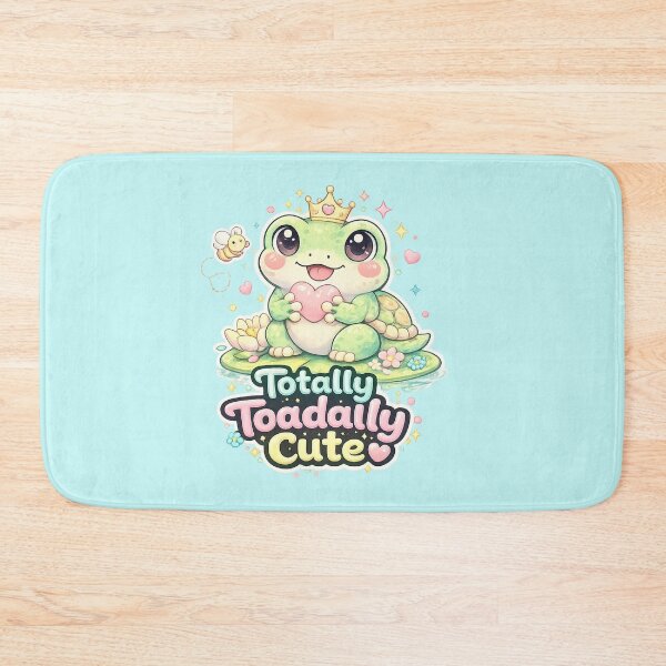 Item preview, Pastel Cute Frog “Totally Toadally Cute” Kawaii Animal Sticker designed and sold by Nusha Creations.