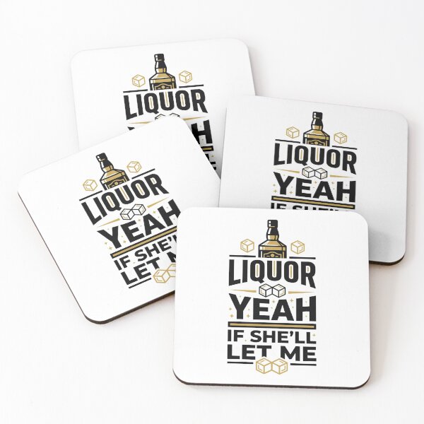 Item preview, Liquor If She'll Let Me Husband Pun designed and sold by ClothesatMatt.