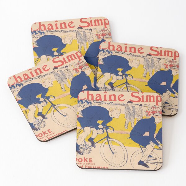 Item preview, La Chaine Simpson by Henri de Toulouse-Lautrec | Vintage French Cycling Poster Art Print designed and sold by artofuniverse.