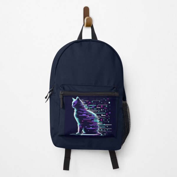 Item preview, Glitch Cat – Neon Digital Art designed and sold by Dogandesighn.