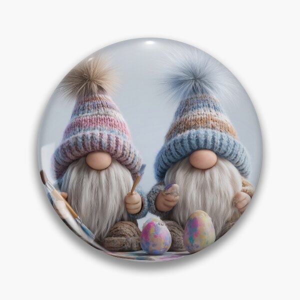 Item preview, ? Easter Gnomes Painting Eggs - Cute Nordic Gonks Spring Art designed and sold by Hakubiya.