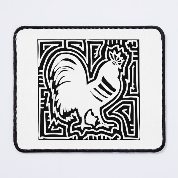 Item preview, Rooster In Folk Shadow Frame designed and sold by PrintifycraftCo.