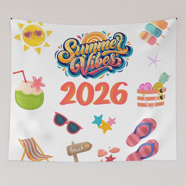 Item preview, Summer Vibes 2026 t-shirts stickers and stuff designed and sold by Smallfish1274.