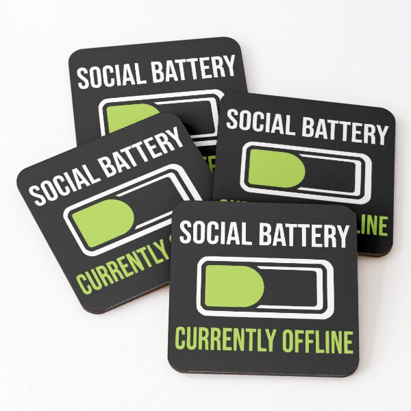 Item preview, Introvert Developer Social Battery Offline Mode Funny Gift designed and sold by Ixnor.