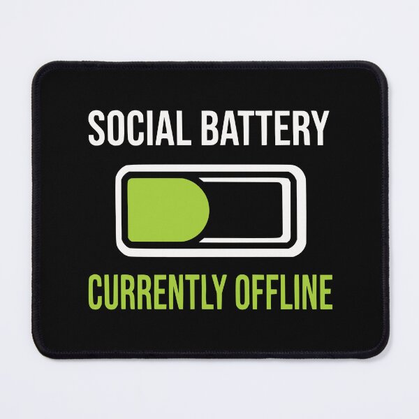 Item preview, Introvert Developer Social Battery Offline Mode Funny Gift designed and sold by Ixnor.