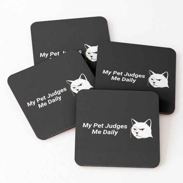Item preview, Funny Judge Cat Monocle Pet Tee Daily Stare Shirt designed and sold by artlife4.