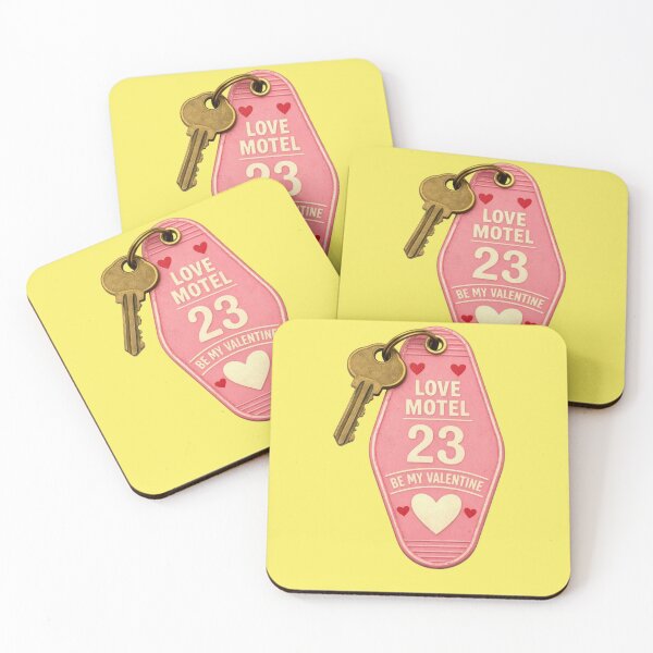Item preview, Love Motel Valentine Keyring Retro Aesthetic designed and sold by Mauswohn.