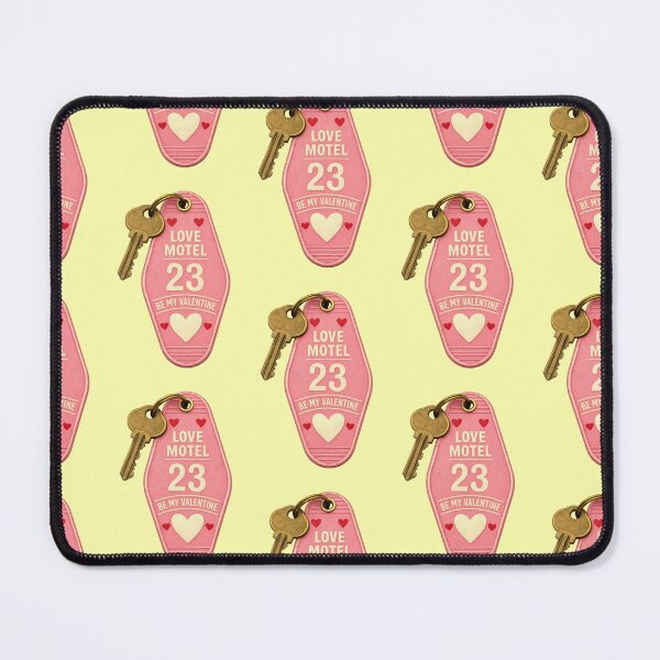 Item preview, Love Motel Valentine Keyring Retro Aesthetic designed and sold by Mauswohn.