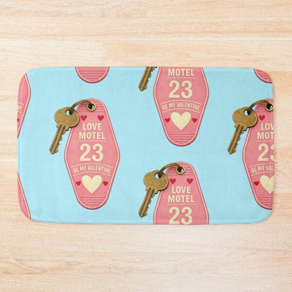 Item preview, Love Motel Valentine Keyring Retro Aesthetic designed and sold by Mauswohn.