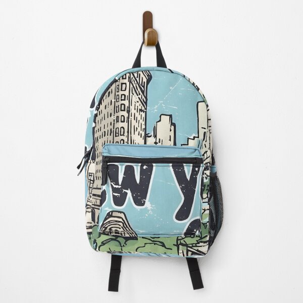 Item preview, NYC New York City Cute Skyline Retro Cityscape  designed and sold by HowToCanadian.