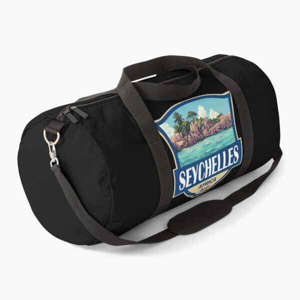 Item preview, Seychelles Illustration Retro Badge designed and sold by KrisSidDesigns.