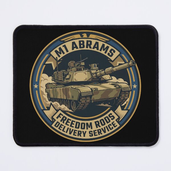 Item preview, M1 Abrams Main Battle Tank Freedom Rods Tactical Humor Design designed and sold by ArtDreams92.