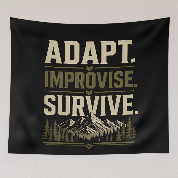Item preview, ADAPT. IMPROVISE. SURVIVE. designed and sold by Tactical Override.
