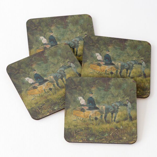 Item preview, The Trap by Henri de Toulouse-Lautrec | Vintage Countryside Carriage Fine Art Print designed and sold by artofuniverse.