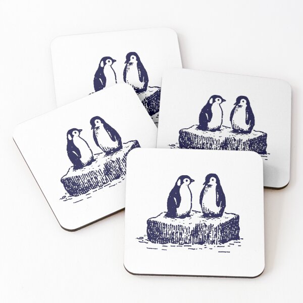 Item preview, Cute Penguin Couple Love Animal Illustration designed and sold by trajeado14.