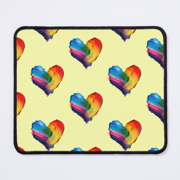 Item preview, Rainbow Heart Brushstrokes Colorful LGBTQIA Love designed and sold by Mauswohn.