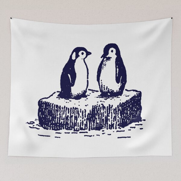 Item preview, Cute Penguin Couple Love Animal Illustration designed and sold by trajeado14.
