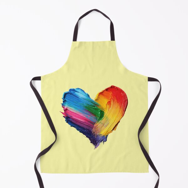 Item preview, Rainbow Heart Brushstrokes Colorful LGBTQIA Love designed and sold by Mauswohn.