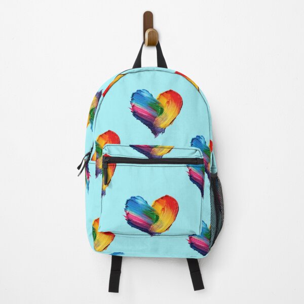 Item preview, Rainbow Heart Brushstrokes Colorful LGBTQIA Love designed and sold by Mauswohn.