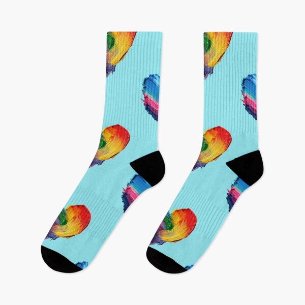 Item preview, Rainbow Heart Brushstrokes Colorful LGBTQIA Love designed and sold by Mauswohn.