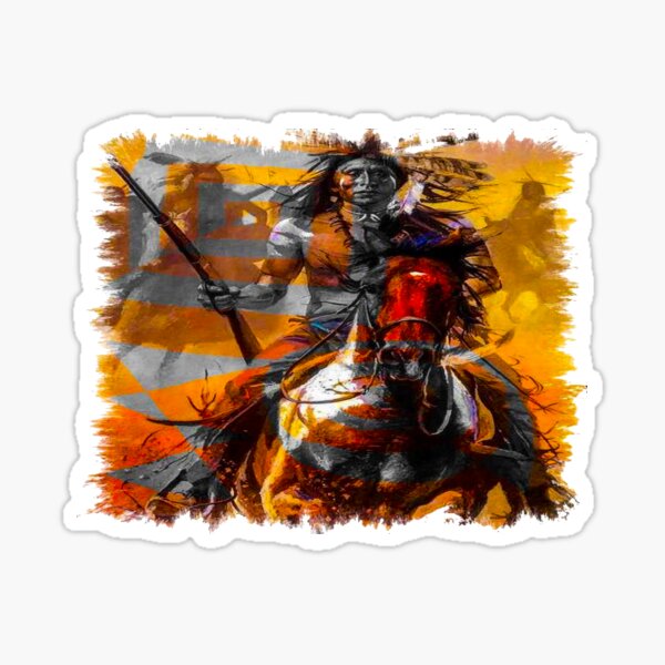fwc 0637 native american Sticker
