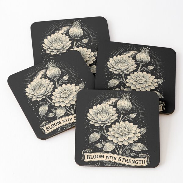 Item preview, Medieval Fantasy Floral Emblem Bloom Strength designed and sold by doinitzart.