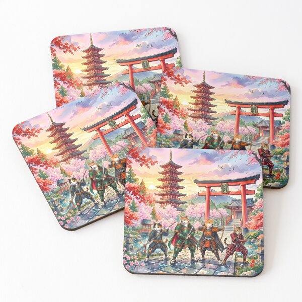 Item preview, Samurai Alliance: Feline and Canine Warriors of the Rising Sun designed and sold by VibranPalette.