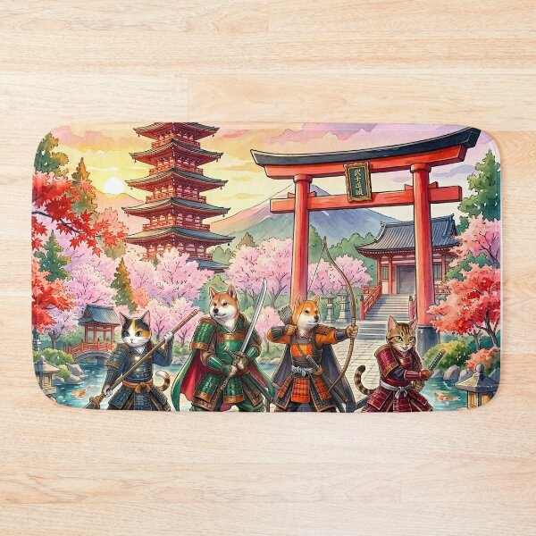 Item preview, Samurai Alliance: Feline and Canine Warriors of the Rising Sun designed and sold by VibranPalette.