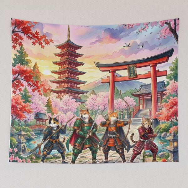 Item preview, Samurai Alliance: Feline and Canine Warriors of the Rising Sun designed and sold by VibranPalette.