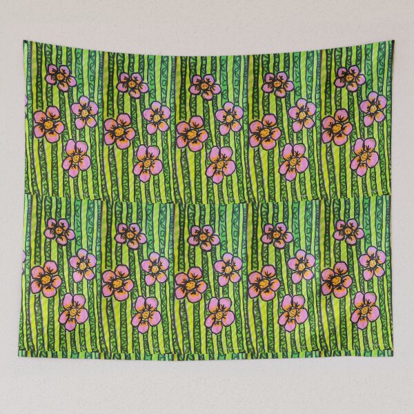 Item preview, Spring Flower Stripes designed and sold by DancingCreek.