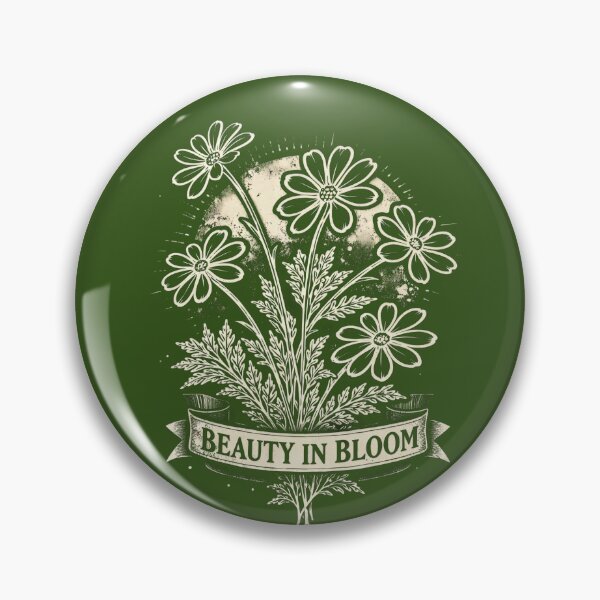 Item preview, Beauty in Bloom Vintage Daisy Crest Medieval Floral Emblem designed and sold by doinitzart.
