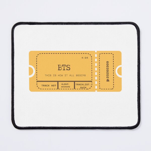 Item preview, BTS Swim MV Inspired Ticket Art Kpop Track 07 designed and sold by Oichiana.