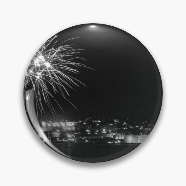 Item preview, Fireworks Over Historic Coastal City At Night With Water Reflection And Festive Skyline designed and sold by Nmallia.