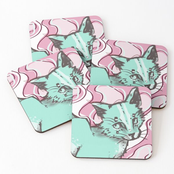 Item preview, Teal Cat designed and sold by alula-arts.