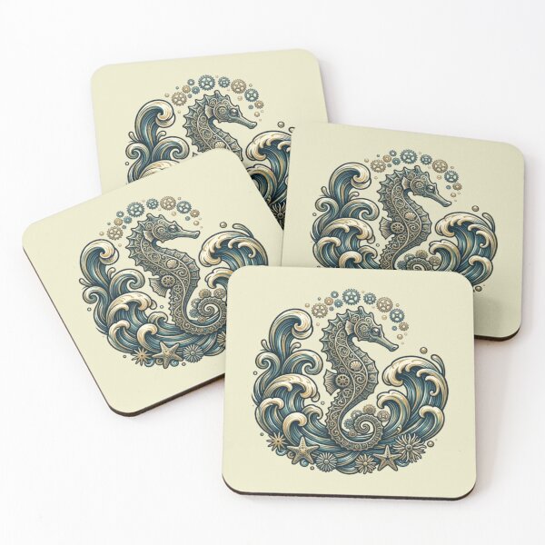 Item preview, Steampunk Seahorse – Ocean Fantasy Art designed and sold by Dogandesighn.