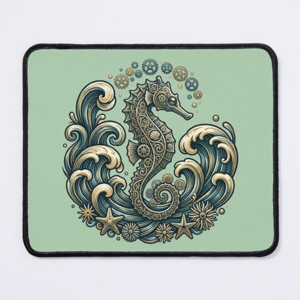 Item preview, Steampunk Seahorse – Ocean Fantasy Art designed and sold by Dogandesighn.