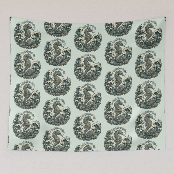 Item preview, Steampunk Seahorse – Ocean Fantasy Art designed and sold by Dogandesighn.